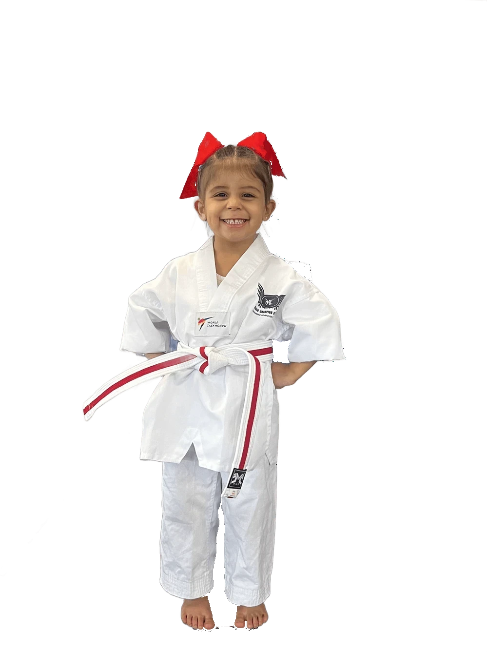 Junior martial arts student